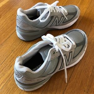 new balance 990v5 grey suede sz 6 nwt